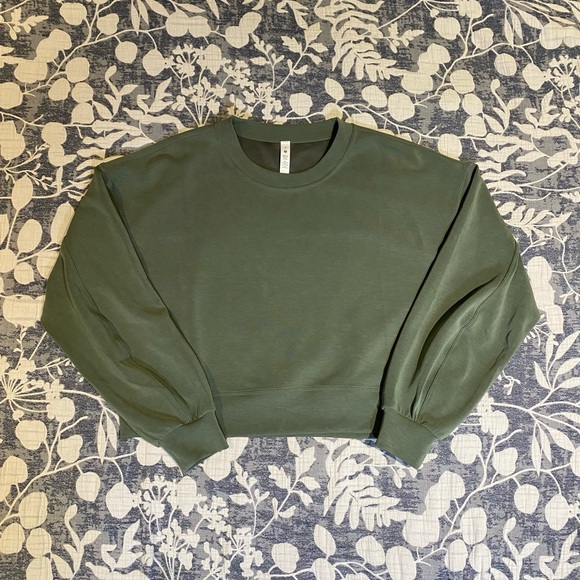 lululemon athletica Sweaters - ❌ SOLD Lululemon Perfectly Oversized Cropped Crew *softstreme